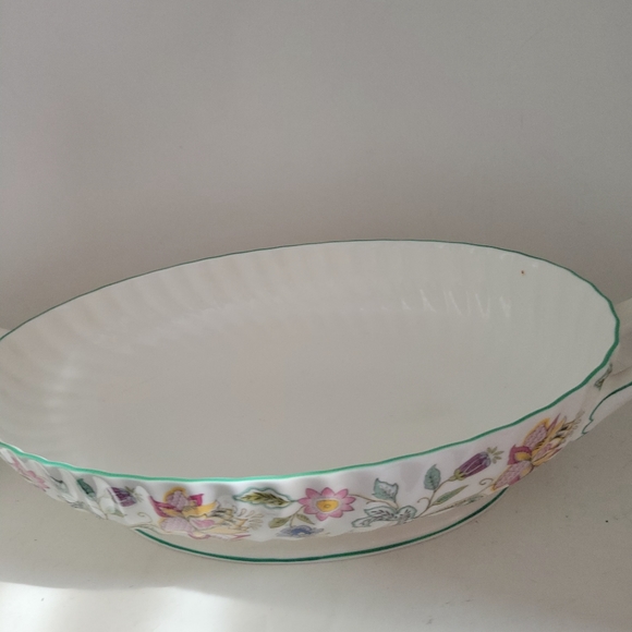 Minton Haddon Hall Bone China Vegetable Bowl Floral Beautiful - Picture 4 of 8